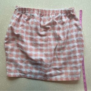 Latiste Beauty Juniors Size Small Plaid Pink Mini Skirt Lined Side Zipper Casual